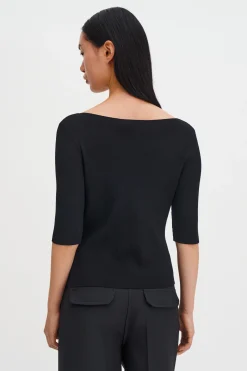Boatneck Rib Top