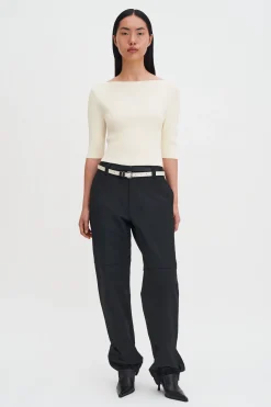 Boatneck Rib Top