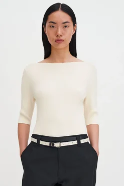 Boatneck Rib Top