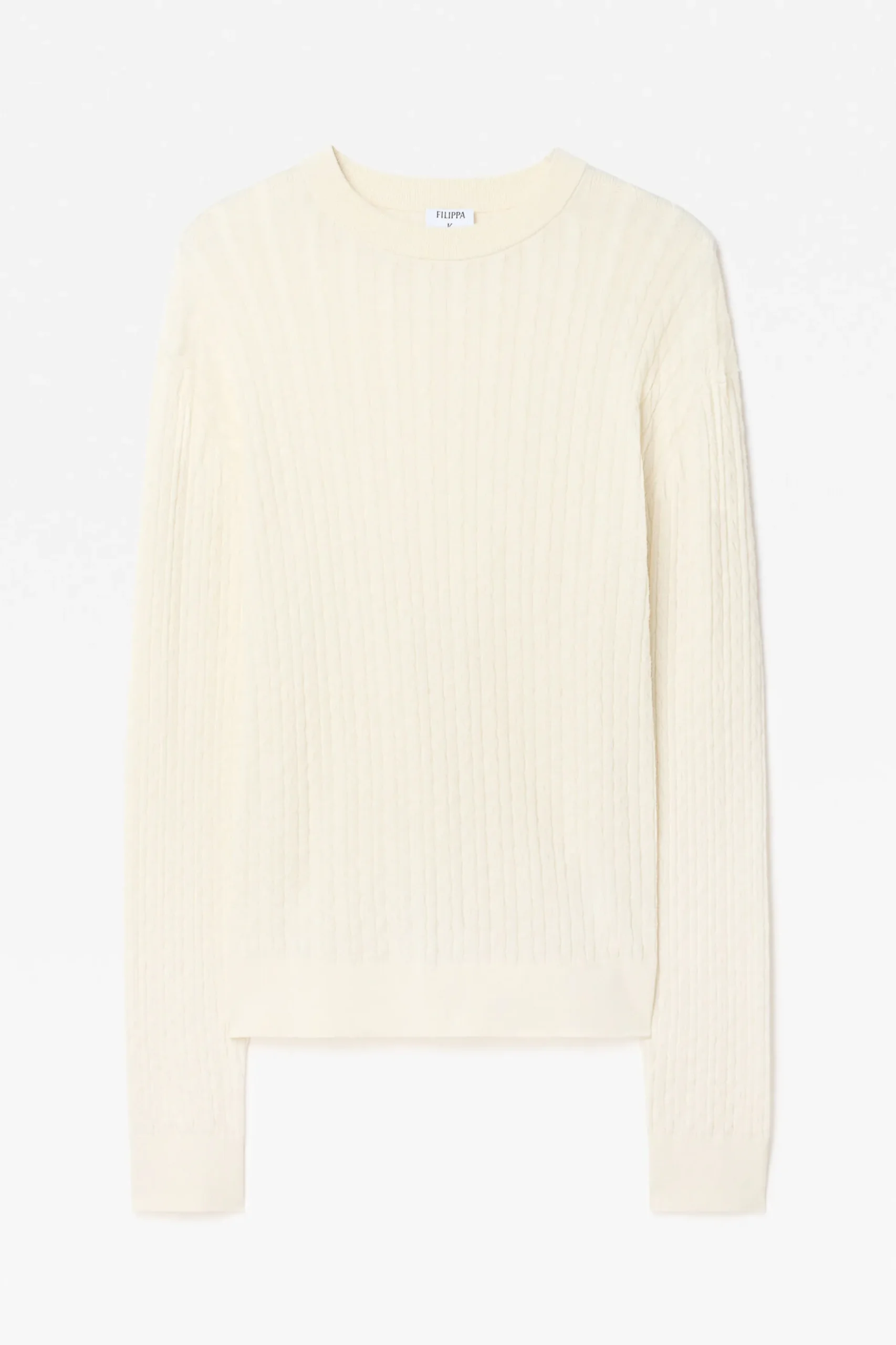 Braided Cotton Silk Sweater