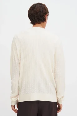Braided Cotton Silk Sweater
