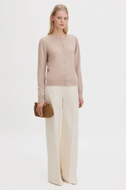 Cashmere Crewneck Cardigan