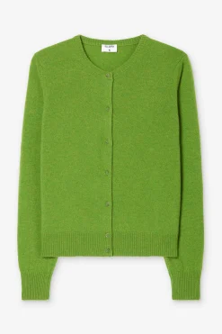 Cashmere Crewneck Cardigan
