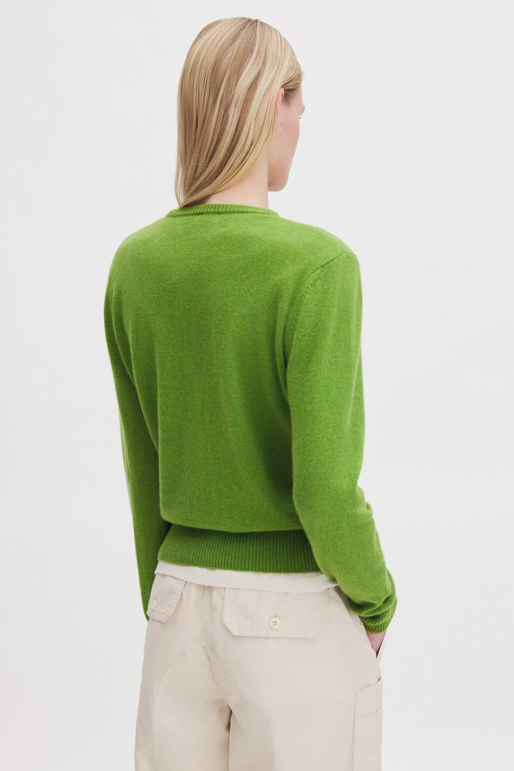 Cashmere Crewneck Cardigan