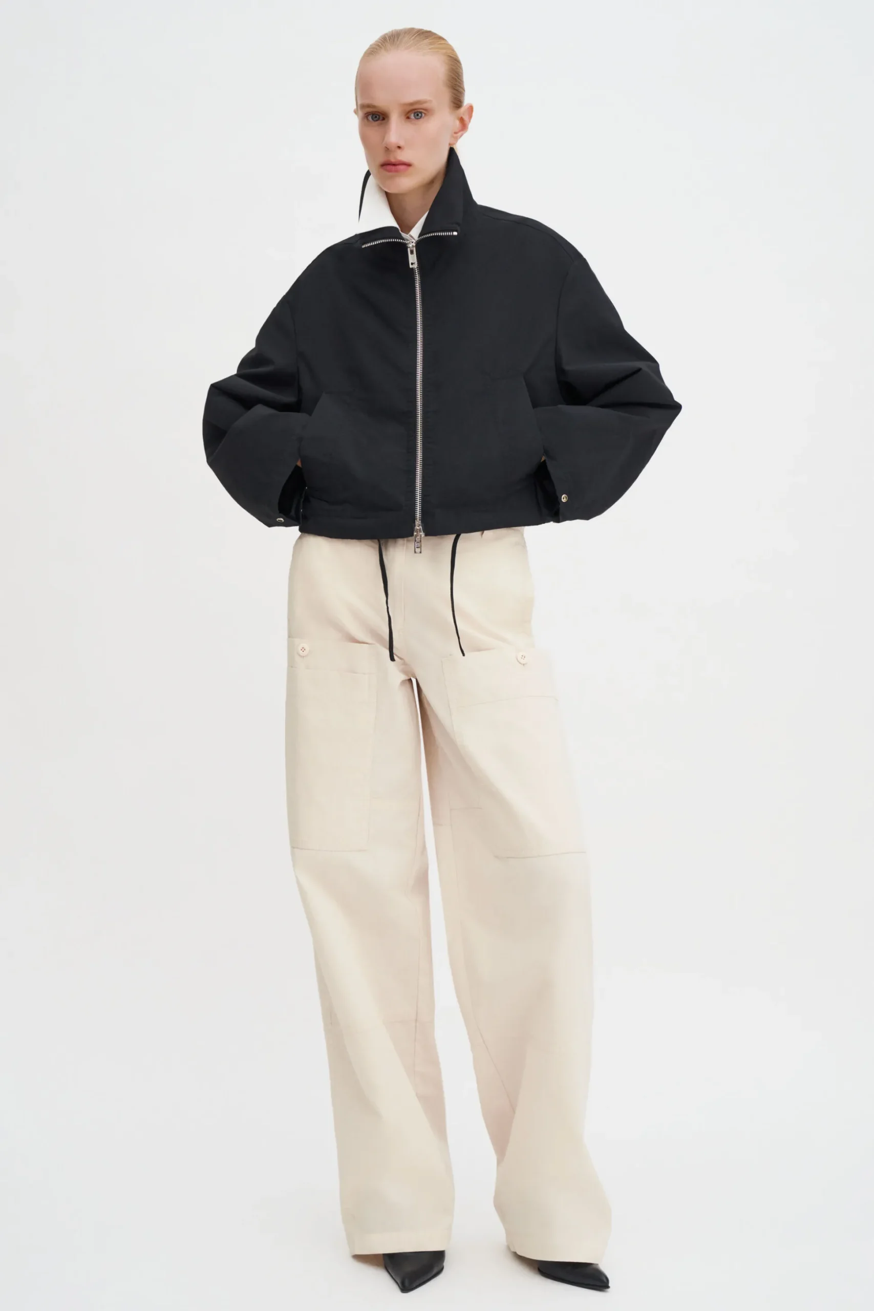 Dafina Cropped Track Jacket