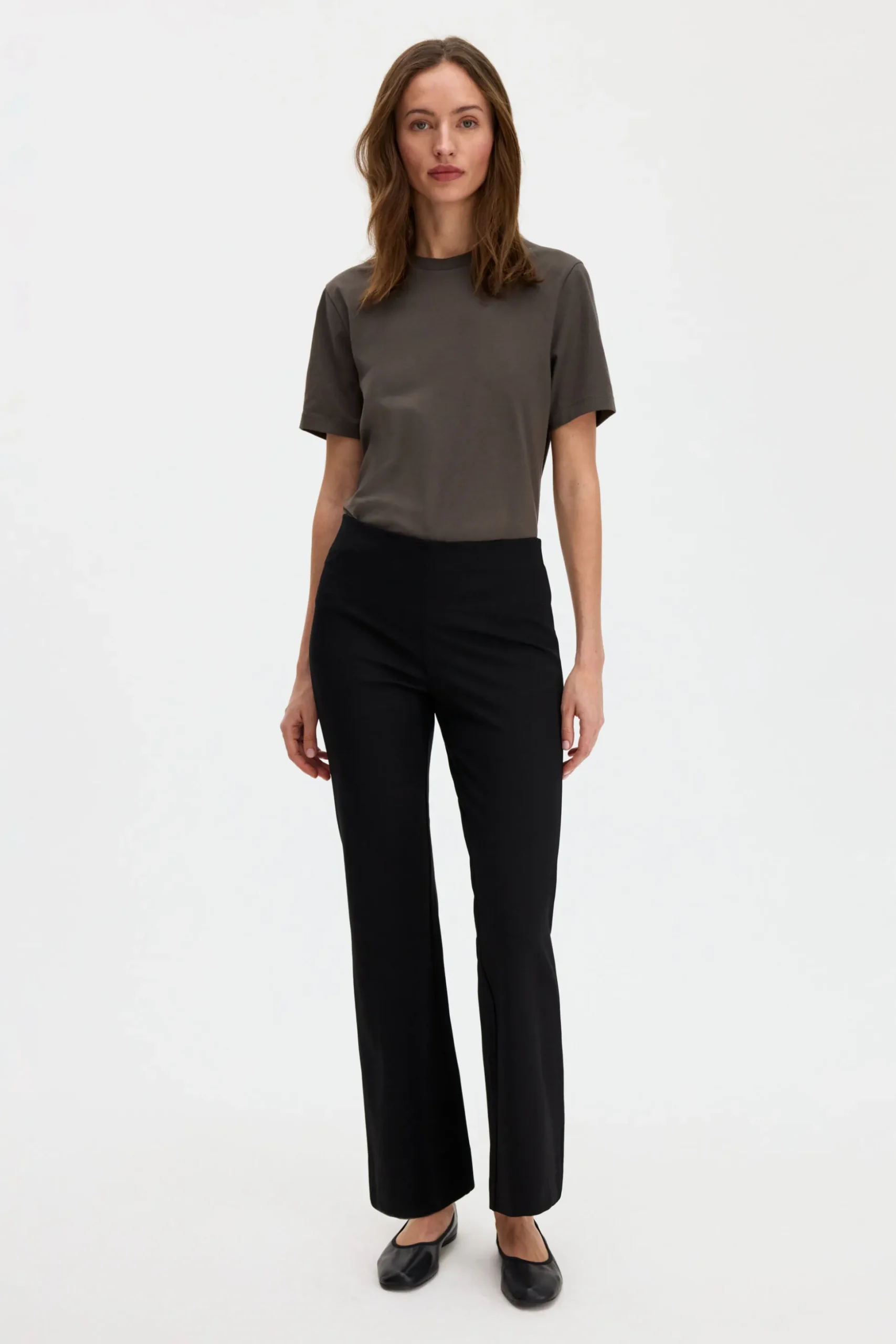 Flared Jersey Trousers