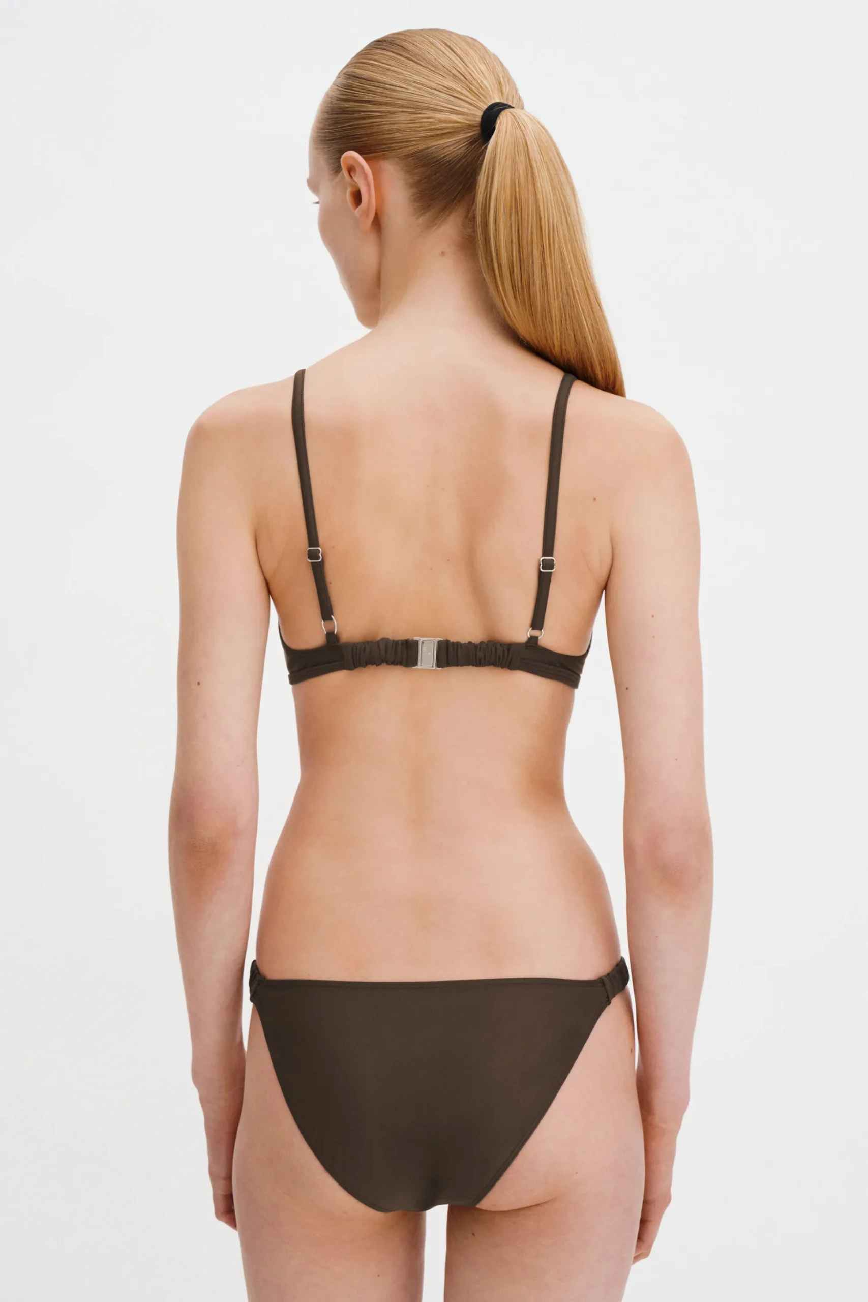 Gathered Back Bikini Top