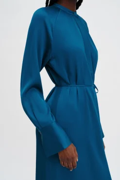 Gathered Raglan Dress