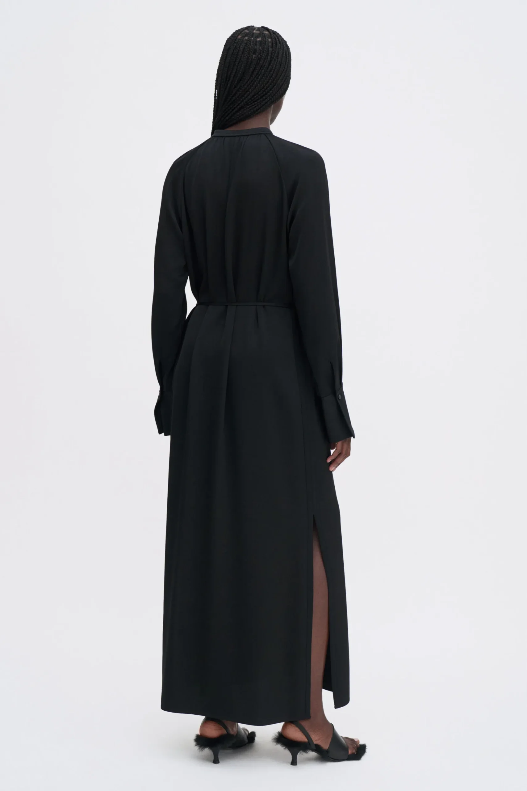 Gathered Raglan Dress