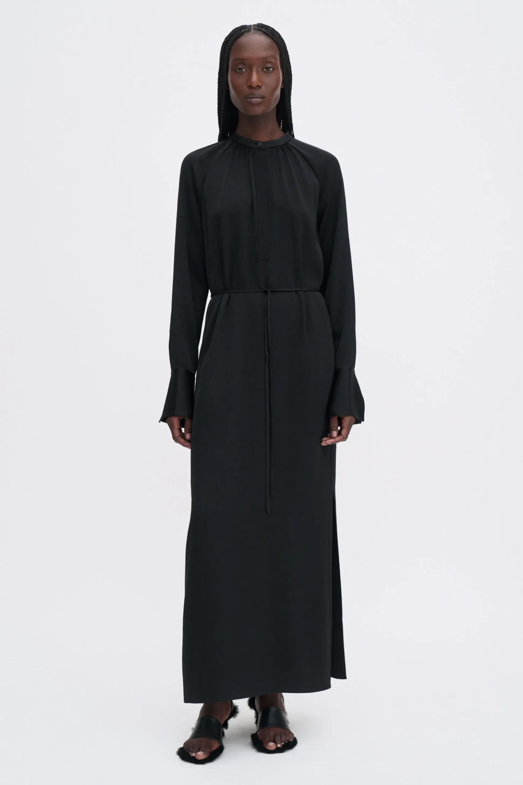 Gathered Raglan Dress