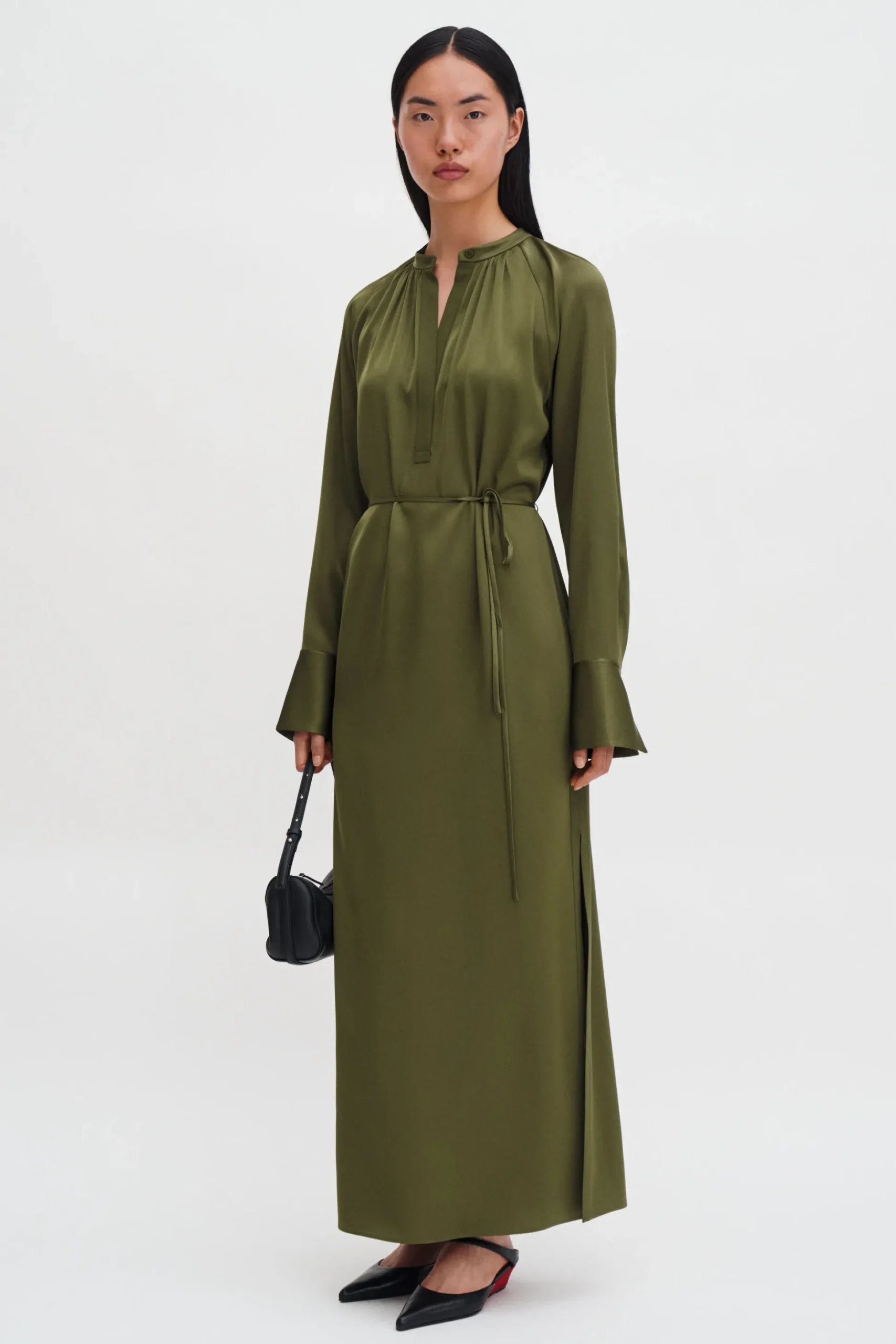 Gathered Raglan Dress