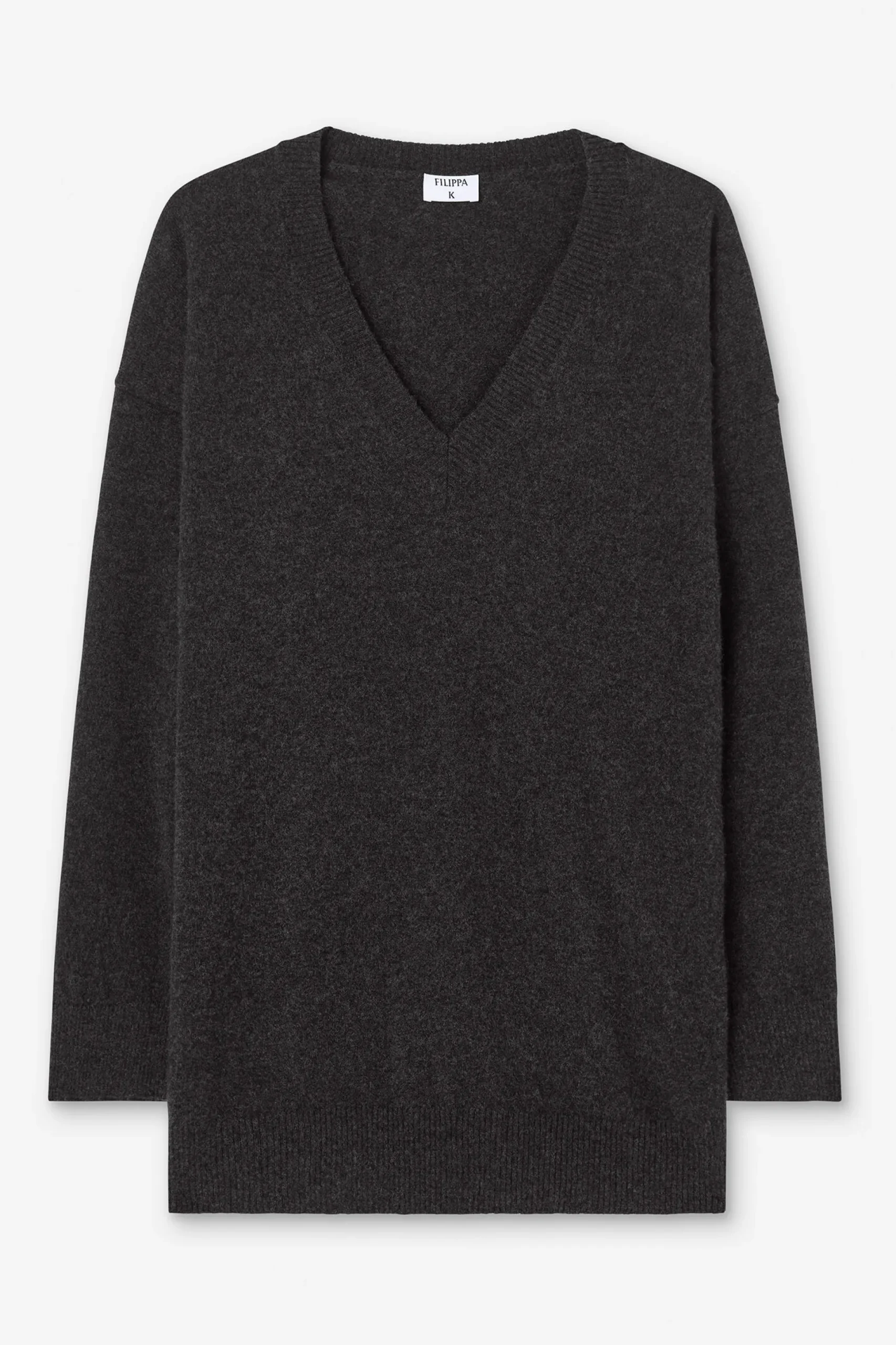 Long V-Neck Cashmere Sweater