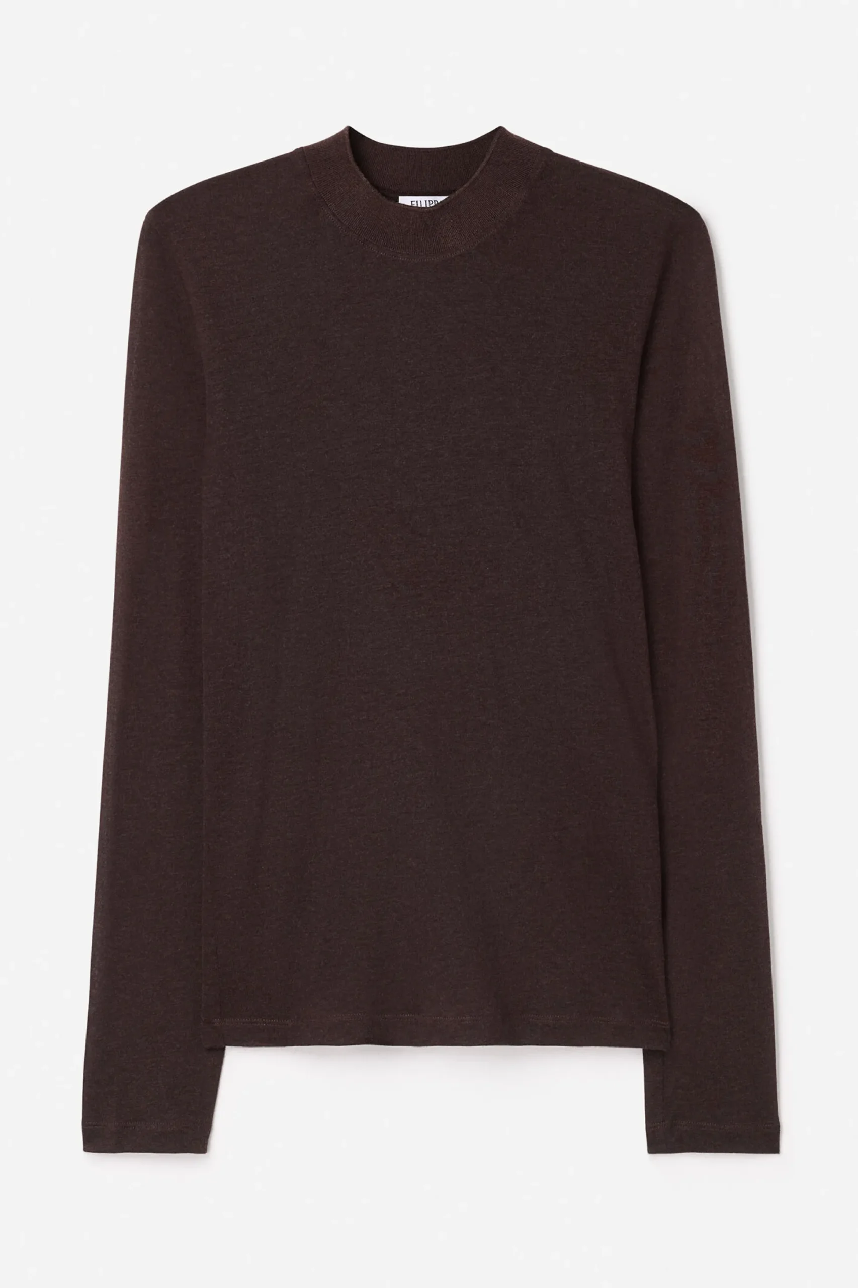 Lyocell Cashmere Mock Neck Top