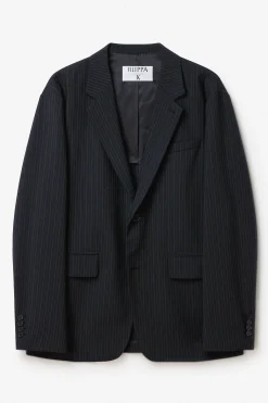 Mathias Pinstripe Blazer
