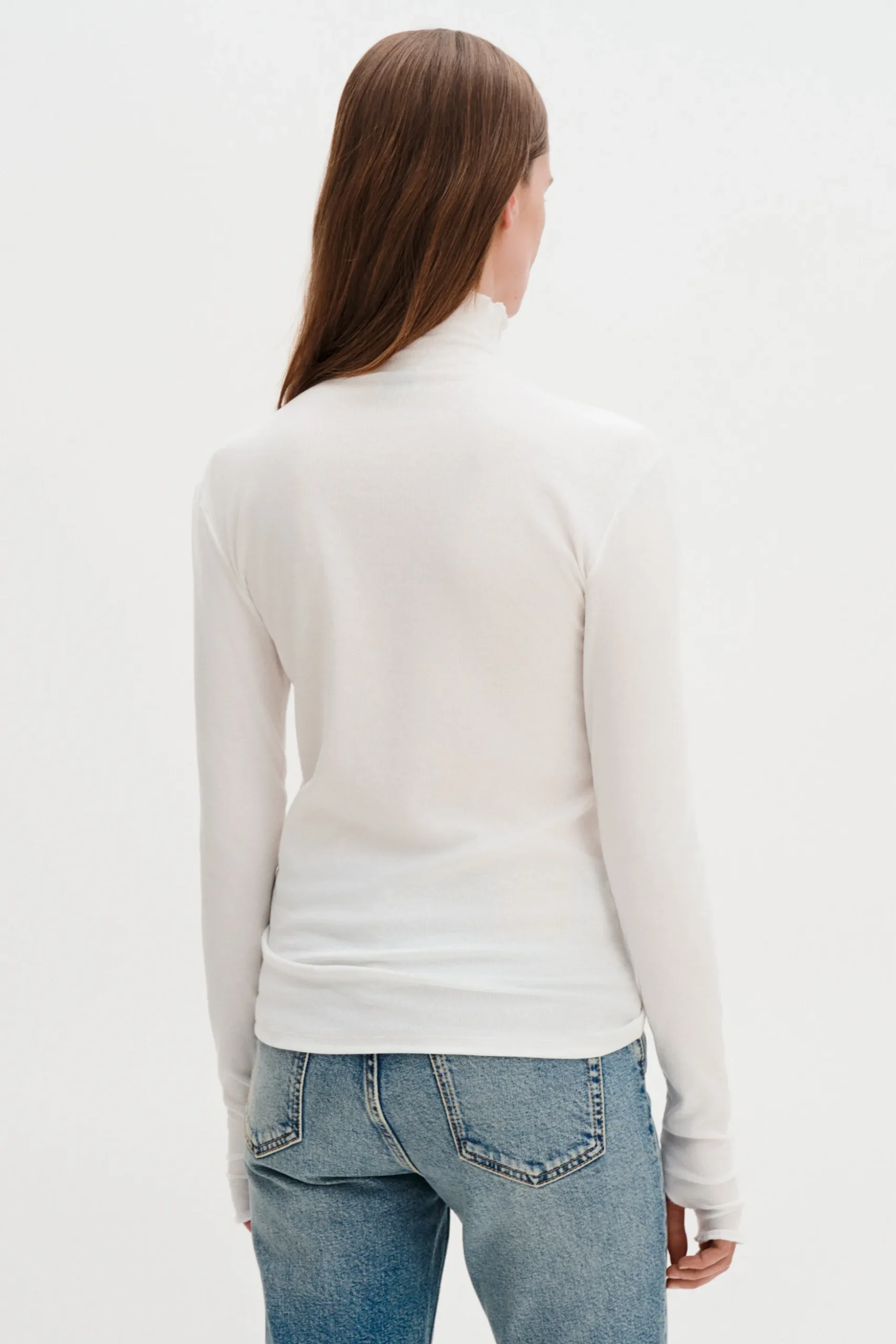 Rib Mock Neck Top