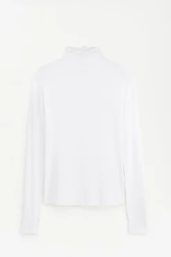 Rib Mock Neck Top