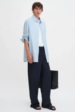Rolled Sleeve Cotton Shirt