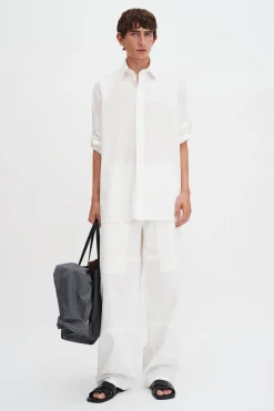 Rolled Sleeve Cotton Shirt