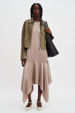 Scarf Hem Dress