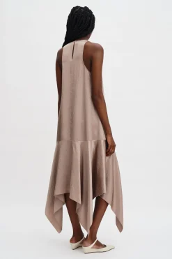 Scarf Hem Dress