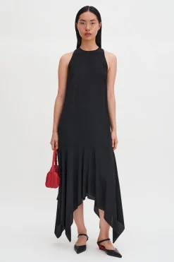 Scarf Hem Dress