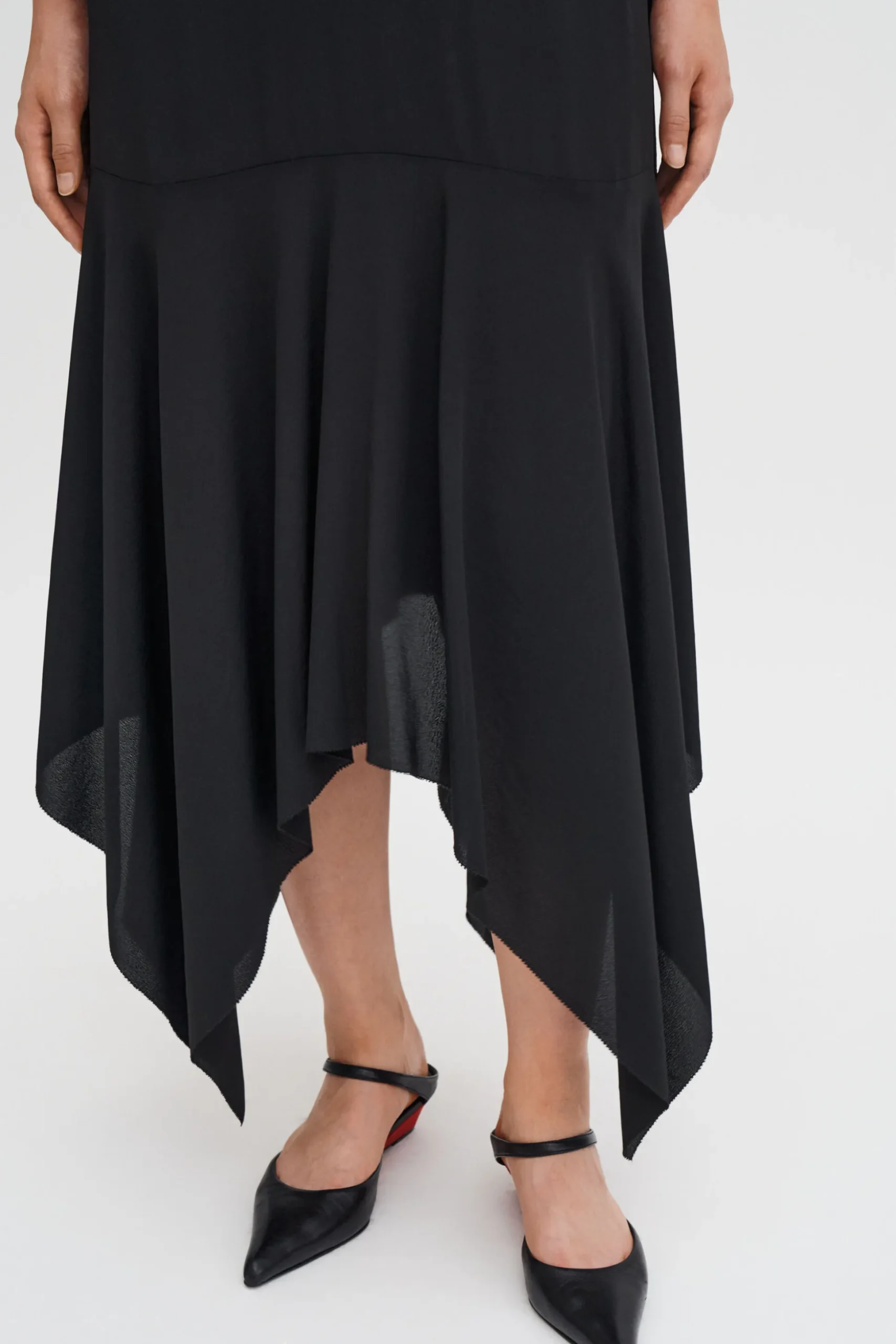 Scarf Hem Dress
