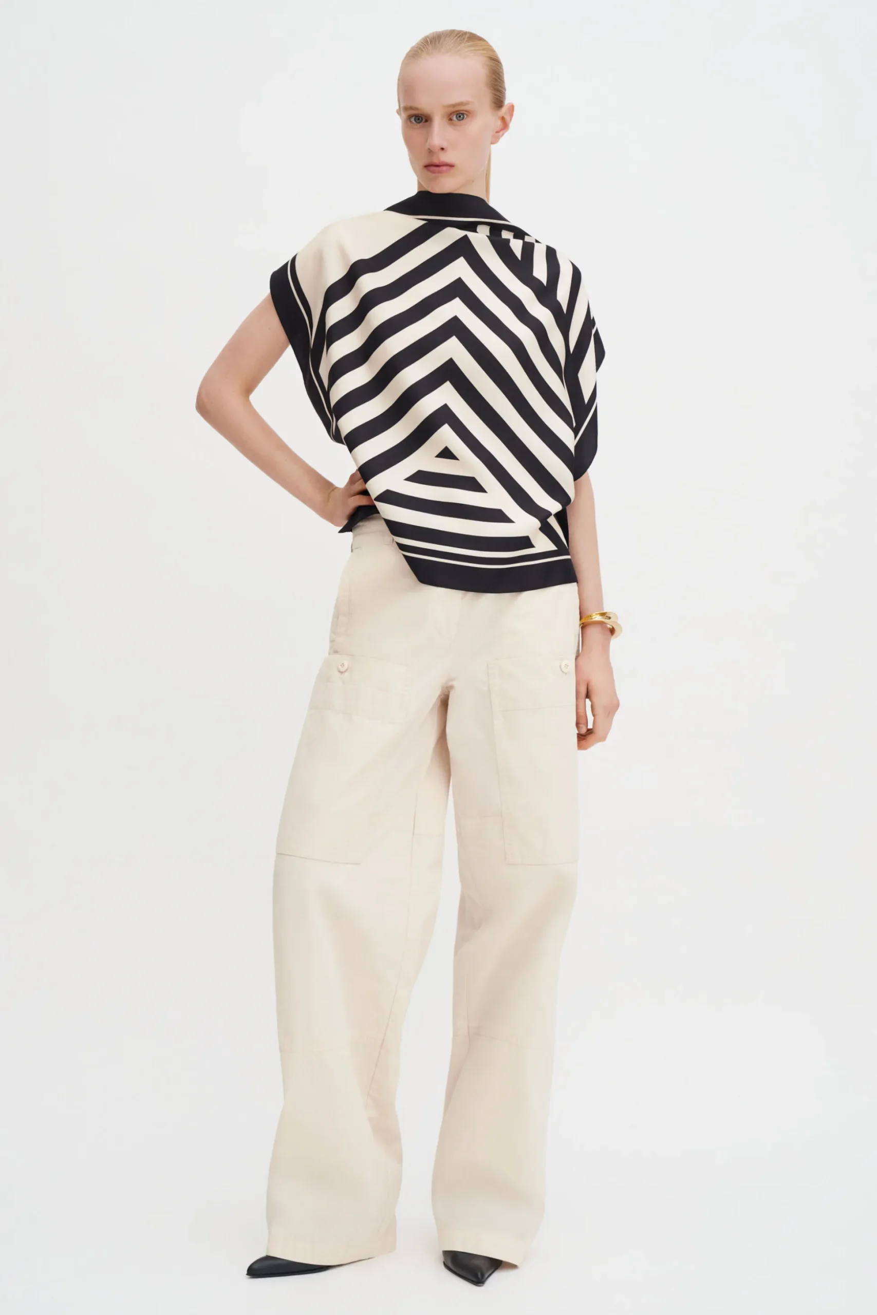 Silk Scarf Top