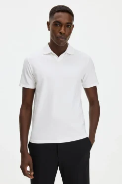 Stretch Cotton Polo T-Shirt