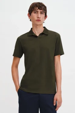 Stretch Cotton Polo T-Shirt
