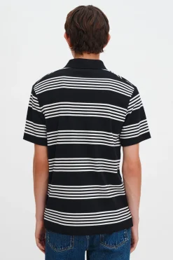 Striped Jersey Polo Shirt