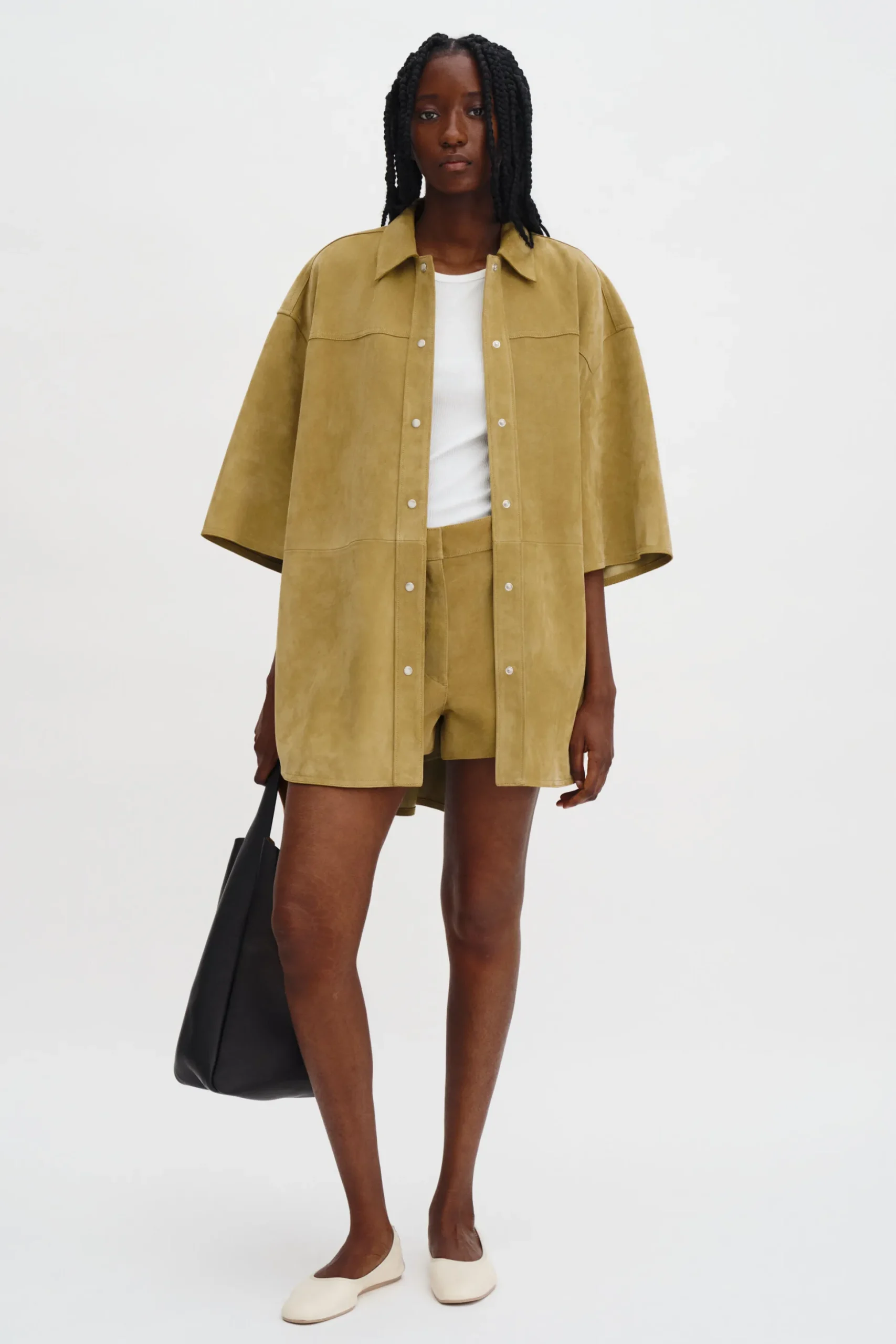 Suede Shirt Jacket