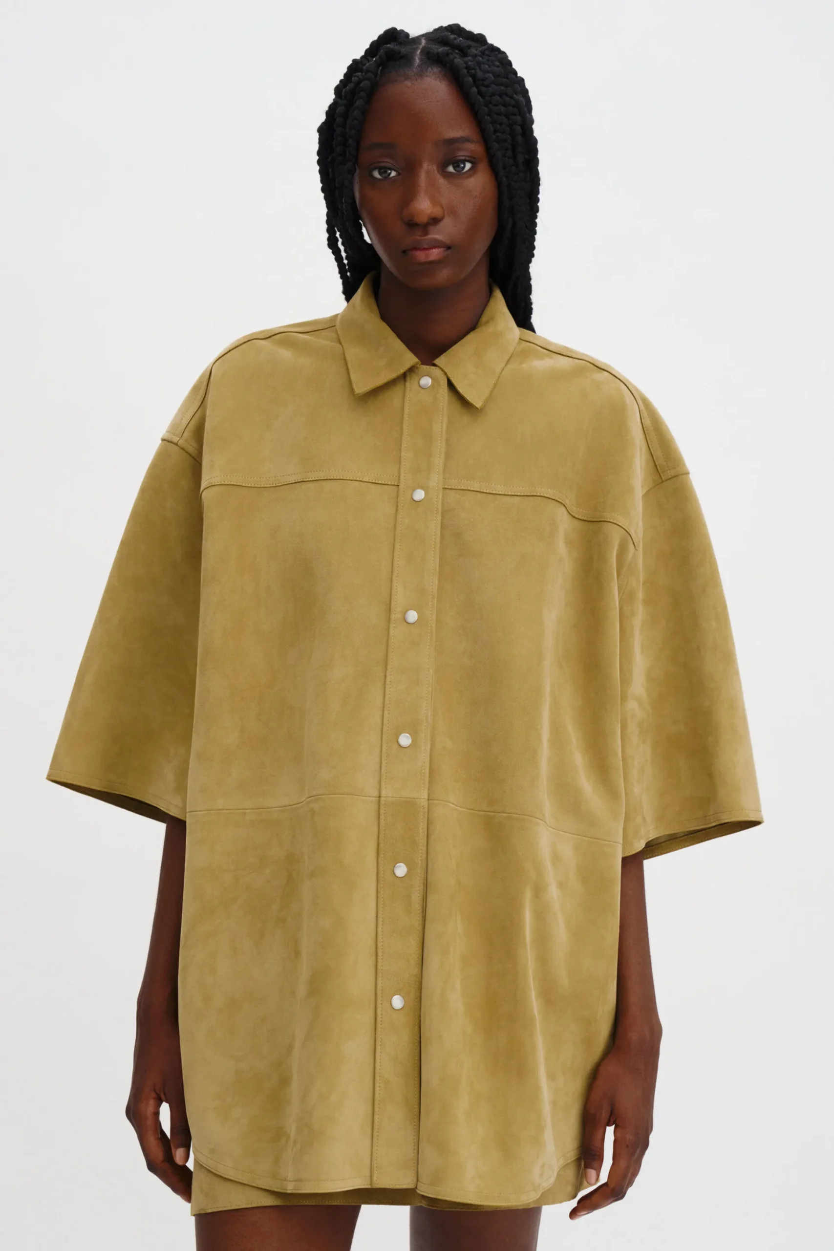 Suede Shirt Jacket