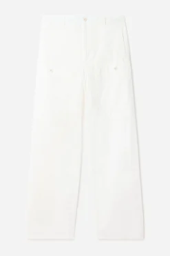 Washed Cotton Cargo Trousers