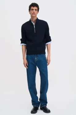 Wool Half Zip Sweater
