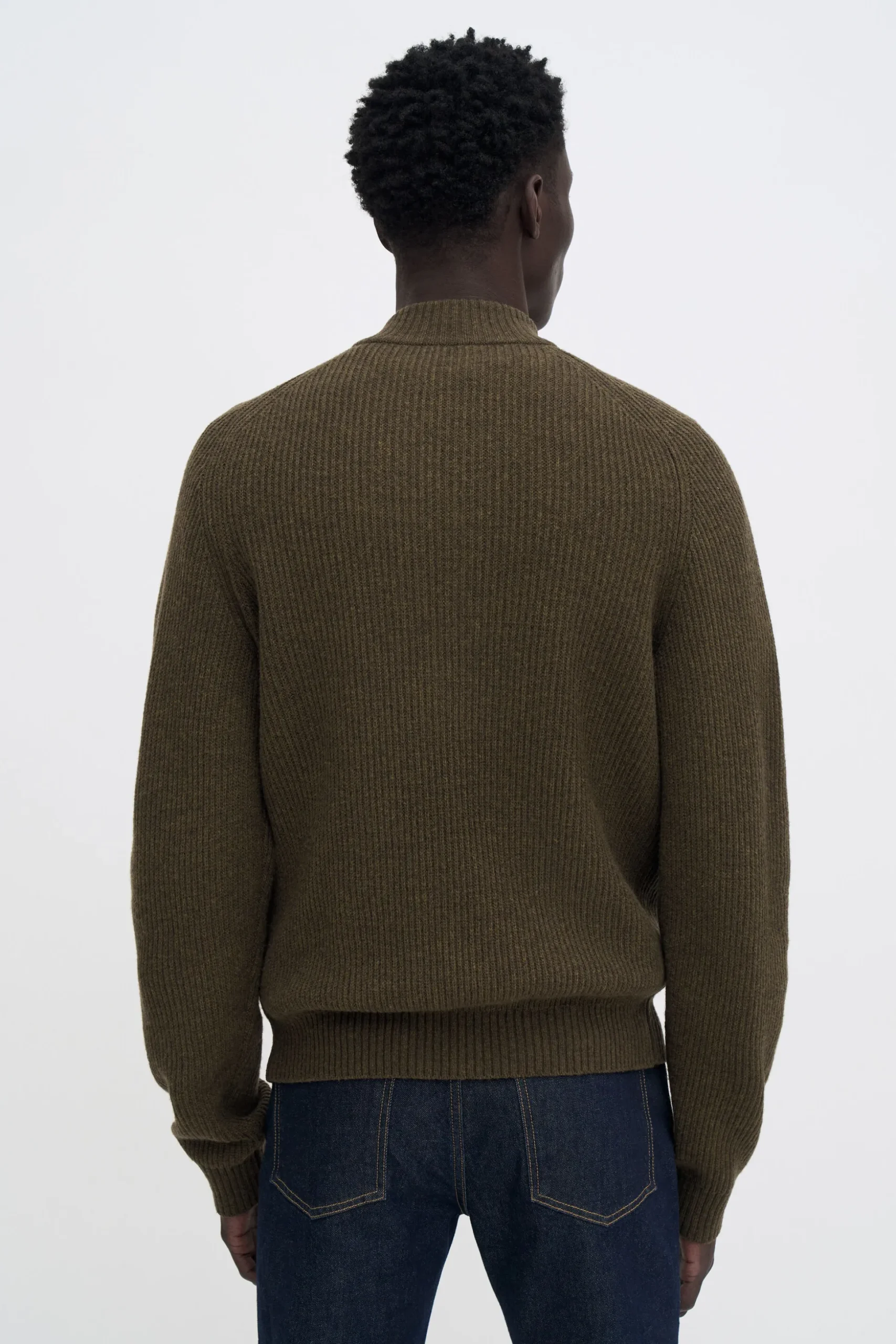 Wool Half Zip Sweater