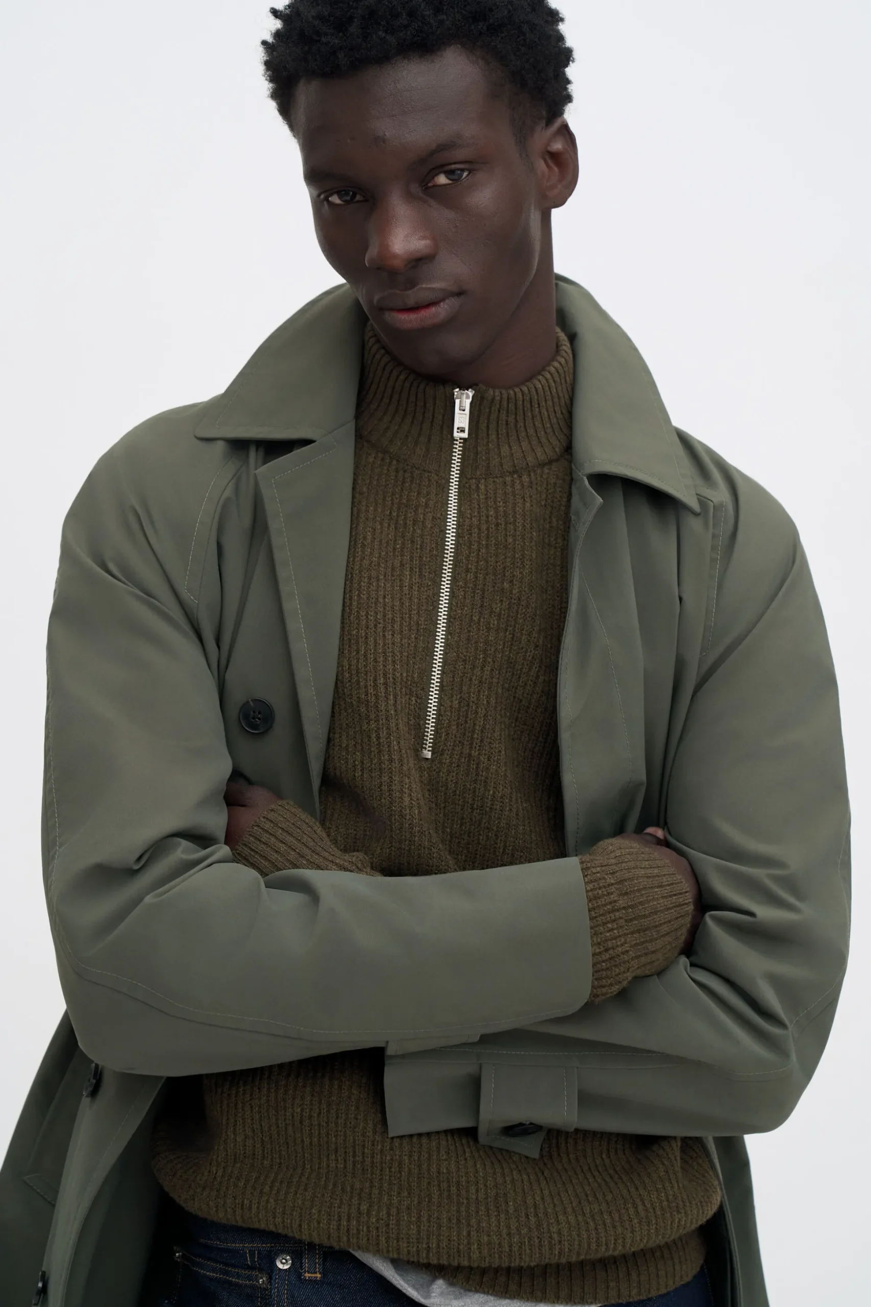 Wool Half Zip Sweater