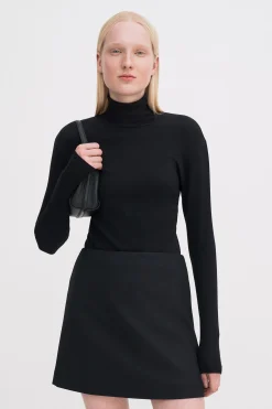 Wool Mini Skirt