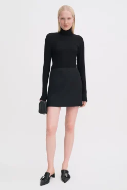Wool Mini Skirt