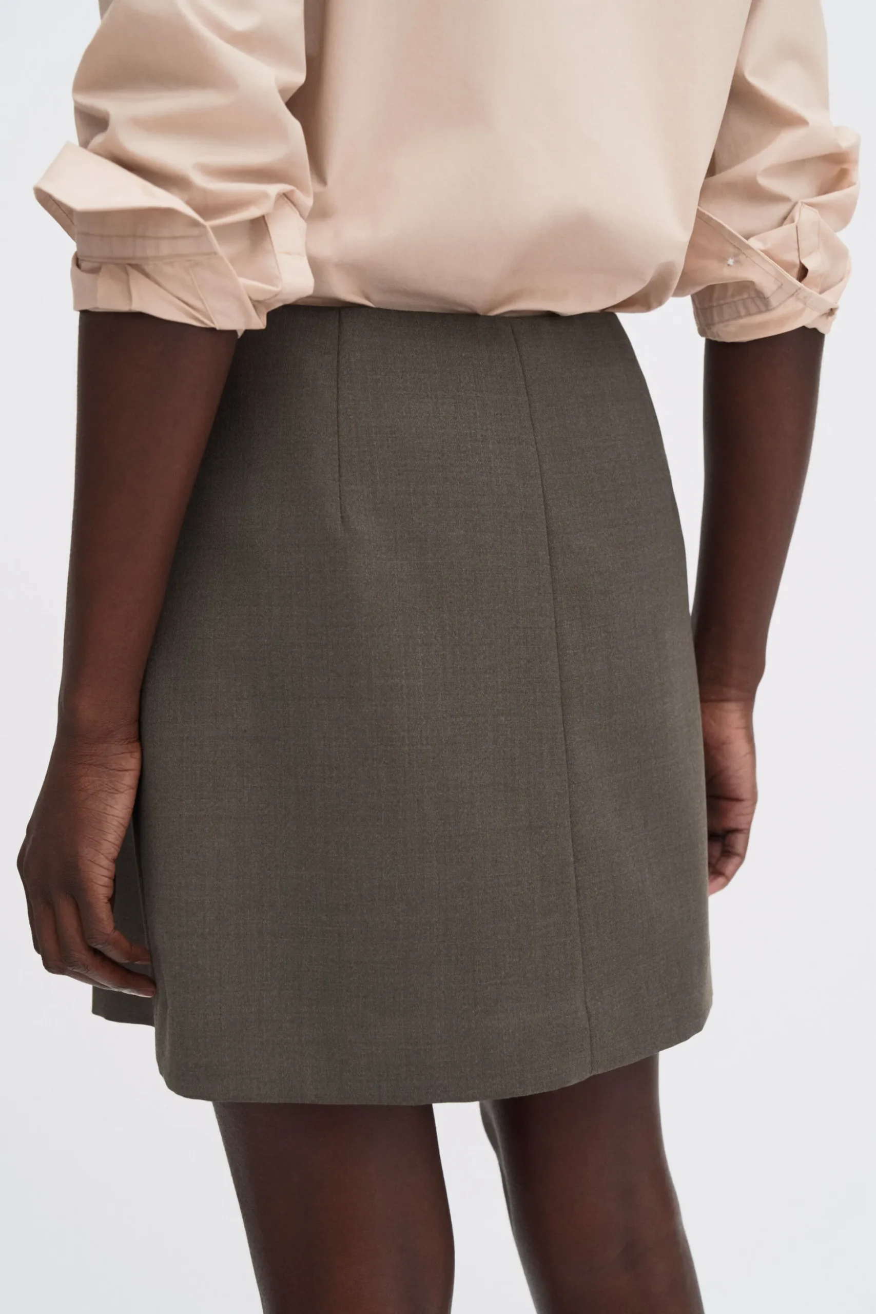 Wool Mini Skirt